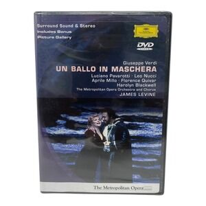 Un Ballo In Maschera - Giuseppe Verdi DVD 2002 Pavarotti Metropolitan Opera NEW‎